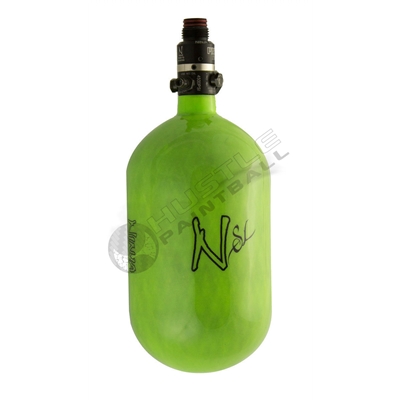 Ninja Paintball 68 cu 4500 psi "SL" Carbon Fiber HPA Tank - Super Light - Lime Green