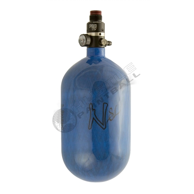 Ninja Paintball 68 cu 4500 psi "SL" Carbon Fiber HPA Tank - Super Light - Blue