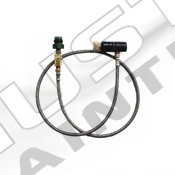 APP 42 inch Braided Stainless Steel Hose Remote System