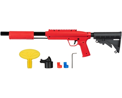 Valken Gotcha Tactical .50 Cal Shotgun Paintball Marker w/ Stock - Red