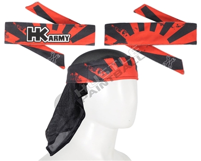 HK Army Headband/Headwrap - Rising Sun - Black