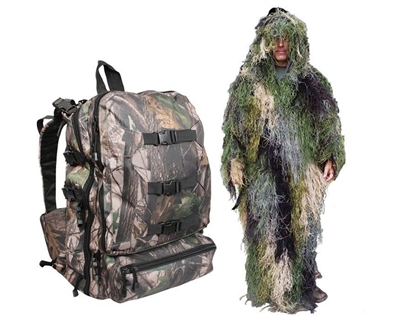 Bushrag Ghillie Backpack & 4-in-1 Suit