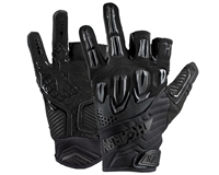 HK Army Paintball Half Finger Gloves - Hardline Armored - Blackout