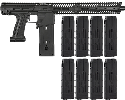 Planet Eclipse EMEK MG100 Mag Fed Paintball Gun (PAL ENABLED) w/ 8 Additional (20 Round) Magazines