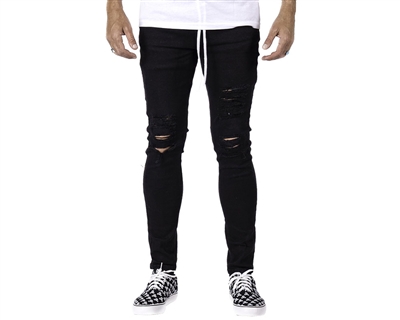 HK Army Thrasher Distressed Slim-Skinny Denim Jeans