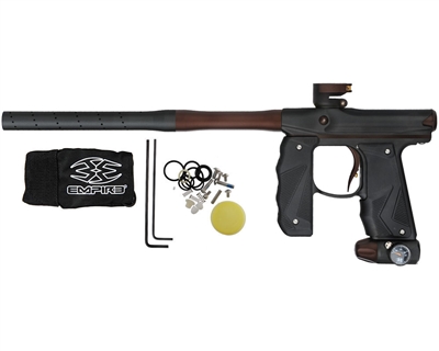 Empire Paintball Marker - Mini GS w/ 2 Piece Barrel - Dust Black/Dust Brown