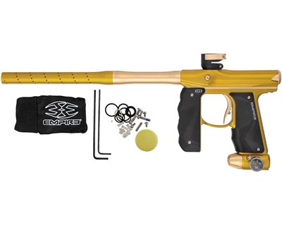 Empire Paintball Marker - Mini GS w/ 2 Piece Barrel - Dust Gold/Dust Tan