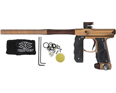 Empire Paintball Marker - Mini GS w/ 2 Piece Barrel - Dust Orange/Dust Brown