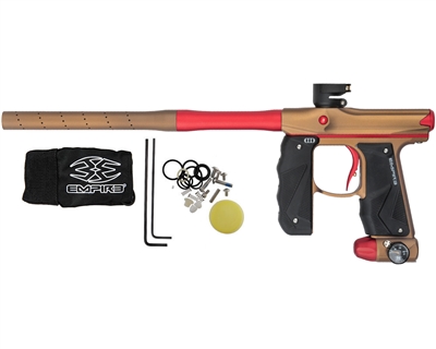 Empire Paintball Marker - Mini GS w/ 2 Piece Barrel - Dust Orange/Dust Red