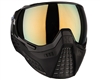 HK Army KLR Thermal Paintball Mask - Onyx w/ Prestige Gold Lens