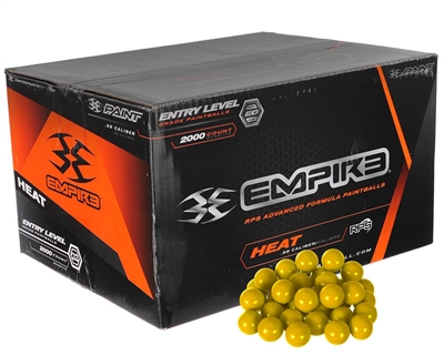 Empire Paintball Heat Paintballs - Case of 2,000