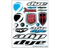 Dye Precision 2021 Paintball Stickers Sheet - 18 Stickers