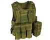 Warrior Molle Tactical Style Vest w/ Attachments