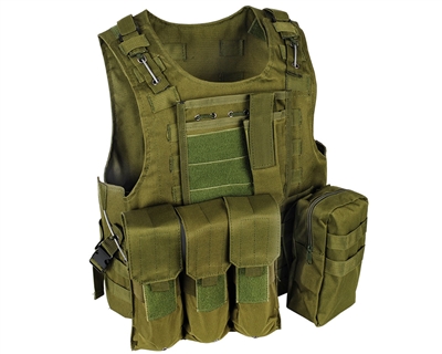 Warrior Molle Tactical Style Vest w/ Attachments