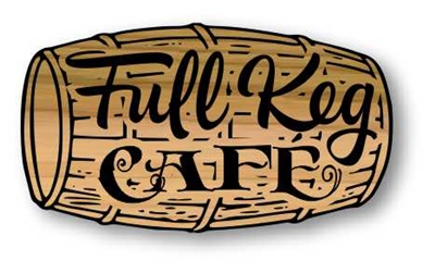 RUSTIC, CARVED WOODEN BARREL SHAPED SIGN