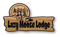 CUSTOM CARVED WOODEN LAZY MOOSE CARVED SIGNS