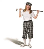 Ladies Golf Knicker Outfit -  Black Check