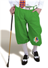 Irish American Clover Green Golf Knickers