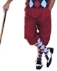 Maroon Golf Knickers for Men