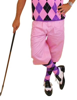 Pink Golf Knickers for Men