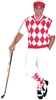 White Knicker Golf Knicker Outfit with Red