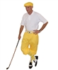 Yellow Knickers Flat Cap Argyle Socks and Polo