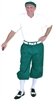 Men's Golf Outfit - Green Knickers, Cap & White Polo and Socks