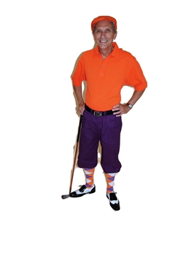 Purple Golf Knickers with Orange Starter Outfit by Kings Cross