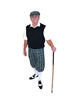 Kings Cross Green Plaid Golf Knickers Outfit with Black sweater vest