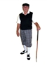 Kings Cross Grey Plaid Golf Knickers Outfit with Black Vest