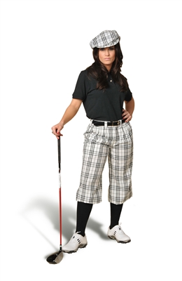 Golf knickers Ladies White Check
