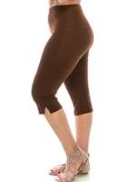Capri pant - brown -polyester/spandex