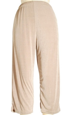 Capri pant - beige - polyester/spandex