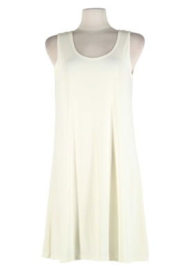 Short tank dress - ivory - polyester/spandex