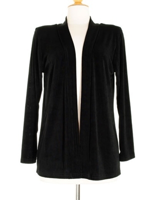 Long sleeve  jacket - black - acetate/spandex