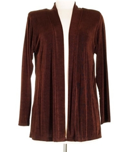 Long sleeve jacket - brown - acetate/spandex