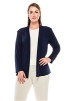 Long sleeve jacket -navy - polyester/spandex