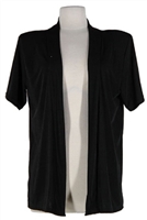 Short sleeve jacket - black - polyester/spandex