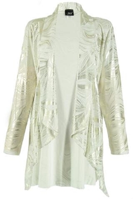 Vegas jacket - whte/gold - polyester/spandex
