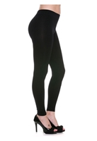 Full length leggings - black - nylon/spandex