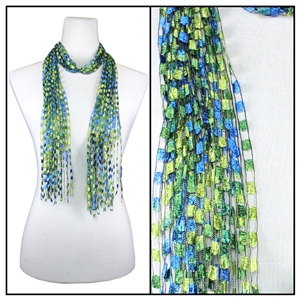 Confetti Scarf - Caribbean Blue-Green - Nylon