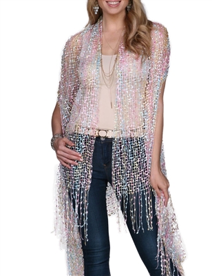 Confetti Vests with Sparkles - pastel tones