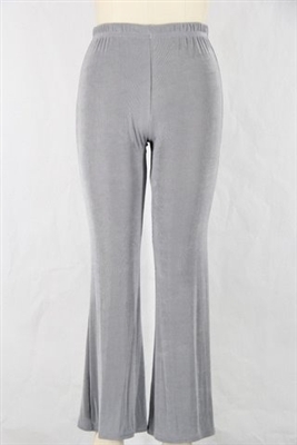 Boot cut pants - grey - acetate/spandex