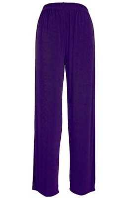 Pants - purple - acetate/spandex