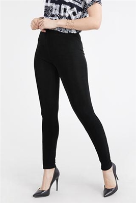 Slim pants - black  - acetate/spandex