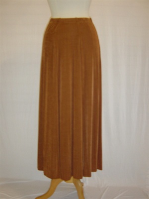 Gored skirt - gold - acetate/spandex