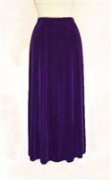 Gored skirt - purple - acetate/spandex