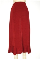 Ruffle skirt - cranberry - acetate/spandex