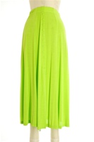 Button skirt - lime - polyester/spandex