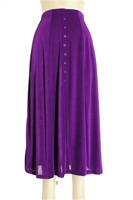 Button skirt - purple - polyester/spandex